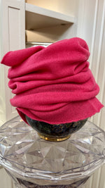 SCALDACOLLO NUVOLA FUCSIA BUBBLE SHOCKING  100% CASHMERE