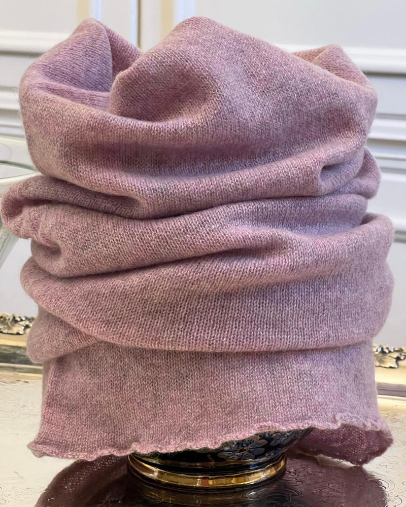 SCALDACOLLO NUVOLA ROSA MELANGE 100% CASHMERE