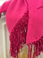 MAXI TRIANGOLI 100% CASHMERE CON FRANGE