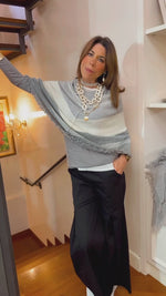 IL PONCHO GRUNGE MULTICOLOR EDIZIONE SPECIALE | 100% CASHMERE