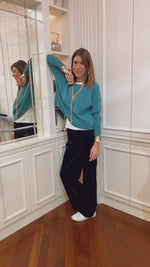 I PANTALONI DI VELLUTO 🖤 BLU LUMINOSO - Su ordinazione/ spedizione a partire dal 29 ottobre