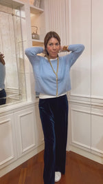 I PANTALONI DI VELLUTO 🖤 BLU LUMINOSO - Su ordinazione/ spedizione a partire dal 29 ottobre