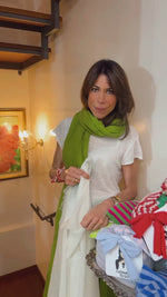 La Nuvoletta da Borsetta PISTACCHIO  LUXURY GREEN| 100% cashmere