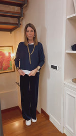 I PANTALONI DI VELLUTO 🖤 BLU LUMINOSO - Su ordinazione/ spedizione a partire dal 29 ottobre