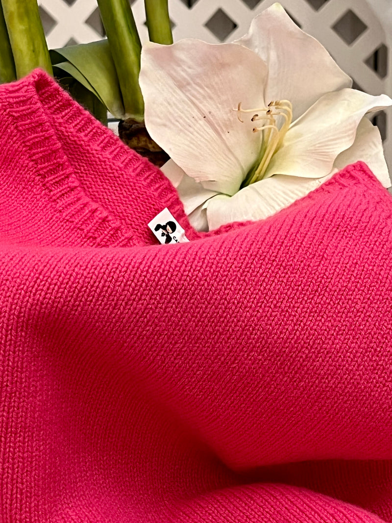 Il PONCHETTO FUCSIA - BUBBLE - SHOCKING | 100% CASHMERE