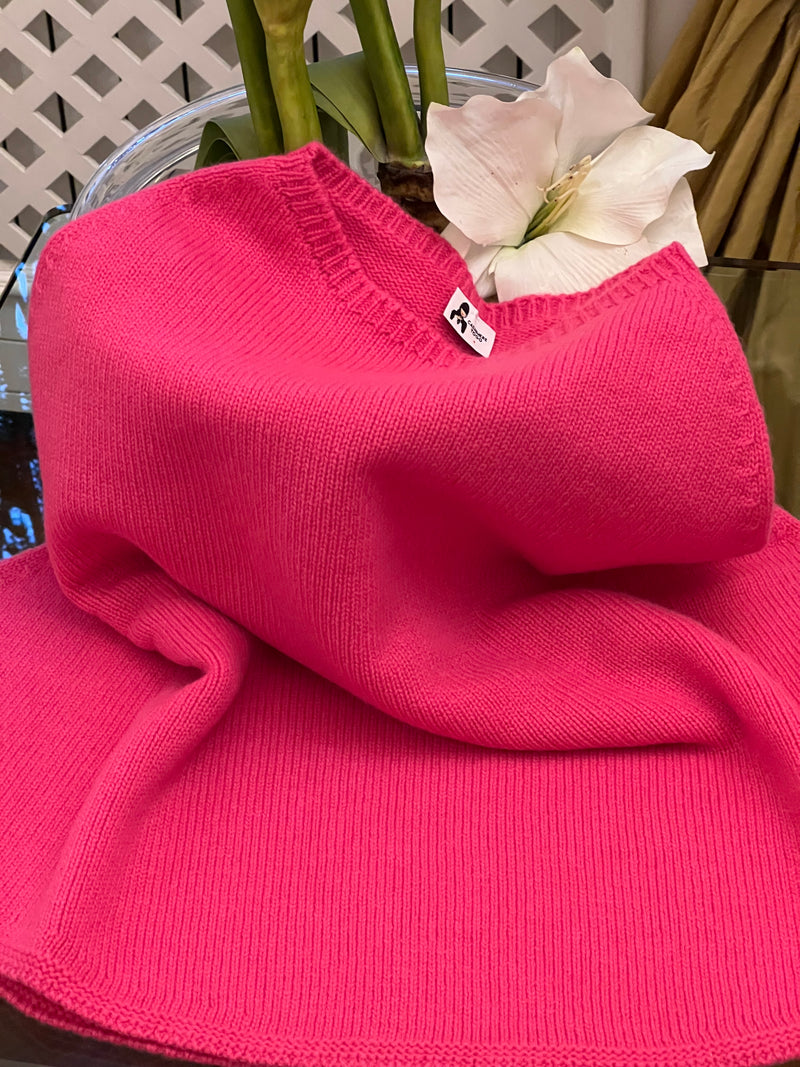 Il PONCHETTO FUCSIA - BUBBLE - SHOCKING | 100% CASHMERE