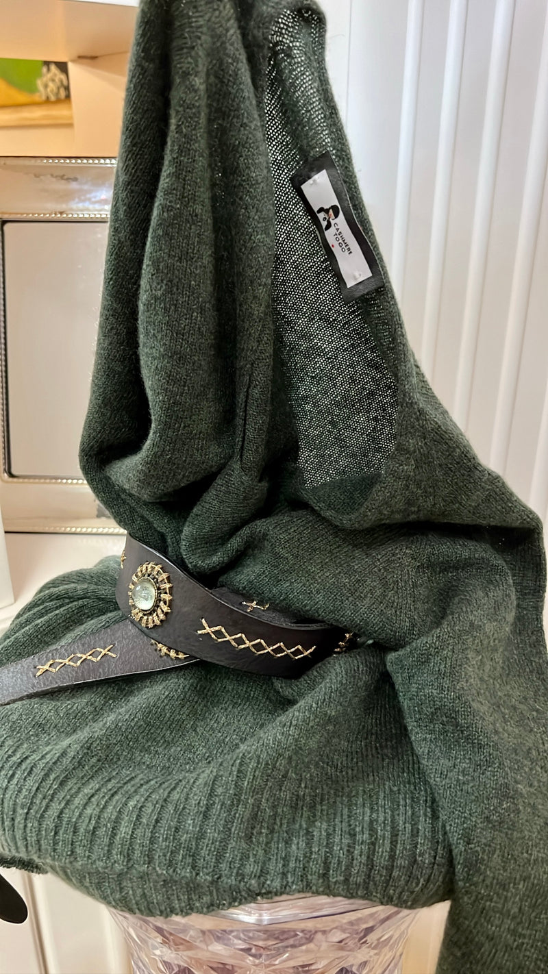 IL CASHMIRINO DA BORSETTA SCOLLO V VERDONE | 100% CASHMERE