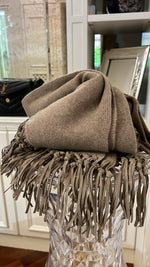 MAXI TRIANGOLI 100% CASHMERE CON FRANGE